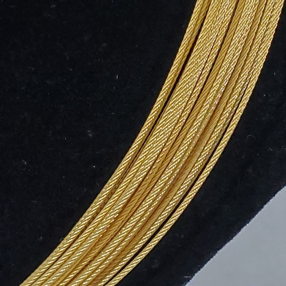 ALOR Rare Multi-Strand Cable Necklace 18 Karat Yellow Gold - - Picture 6 of 10